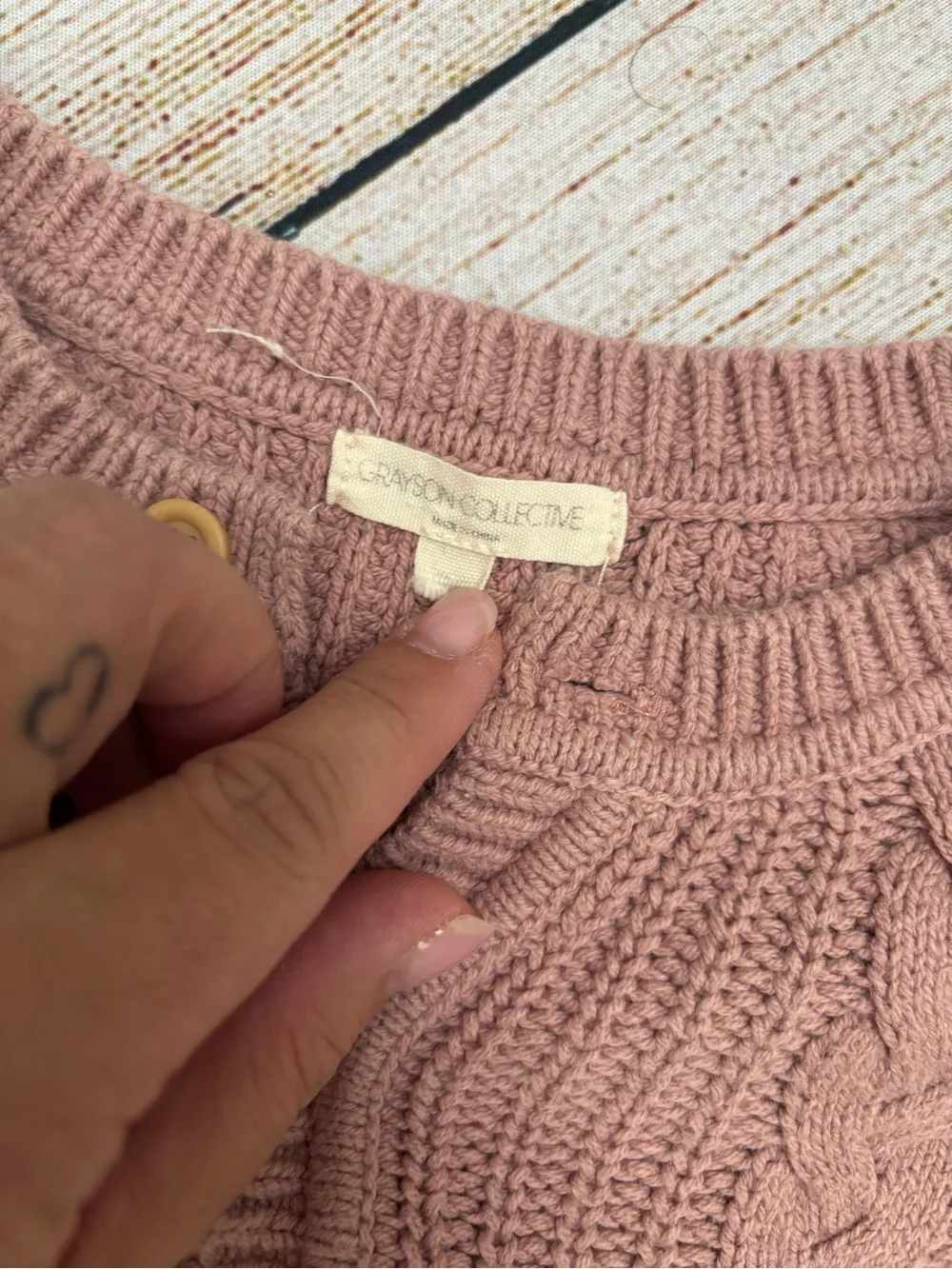Grayson Clective Baby Knit Cardigan and Pants Set in Dusty Rose
